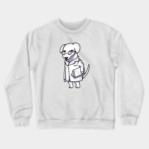 Funny Doctor Dog, Dog Lover Crewneck Sweatshirt by dukito